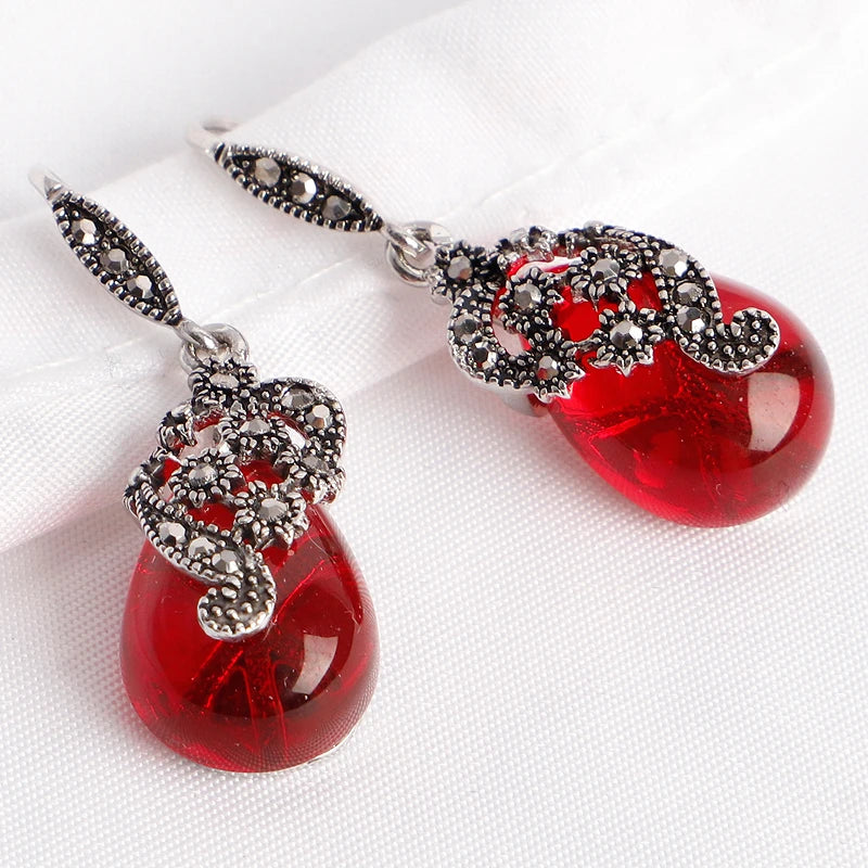 Royal Gem™ Vintage Teardrop Earrings | 925 Sterling Silver