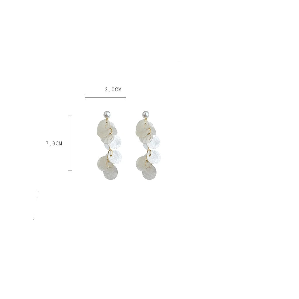 Ocean Pearl™ Cascading Shell Drop Earrings