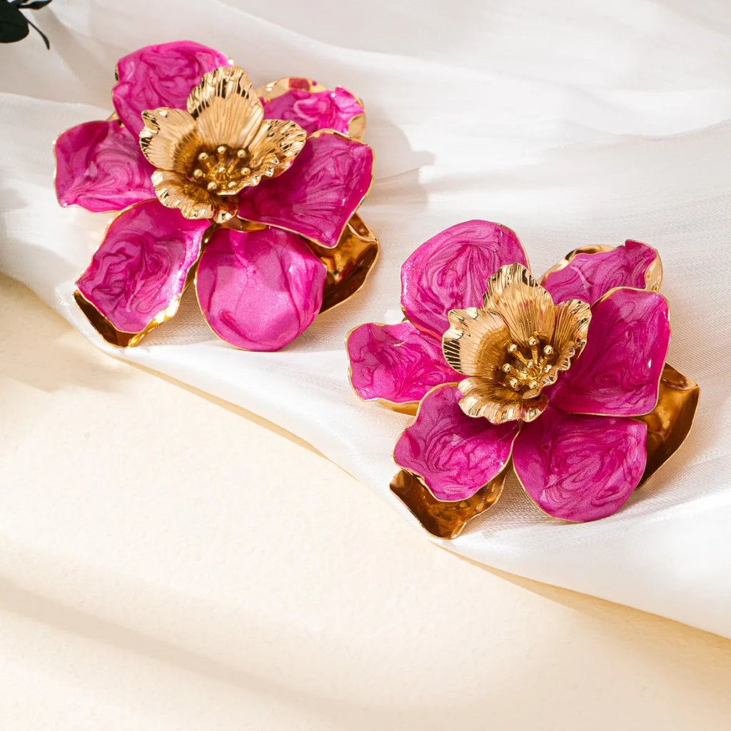 Bloom™ Retro Floral Stud Earrings