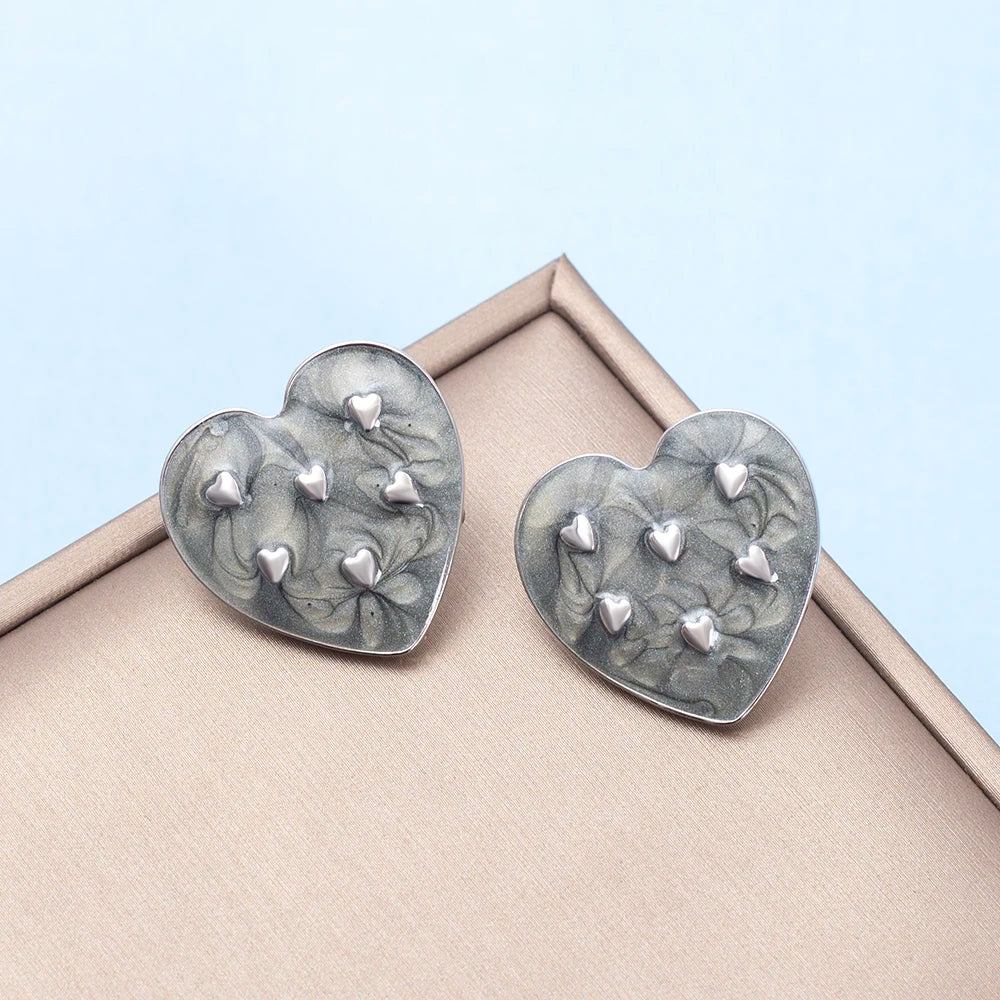 Amour™ Layered Heart Stud Earrings
