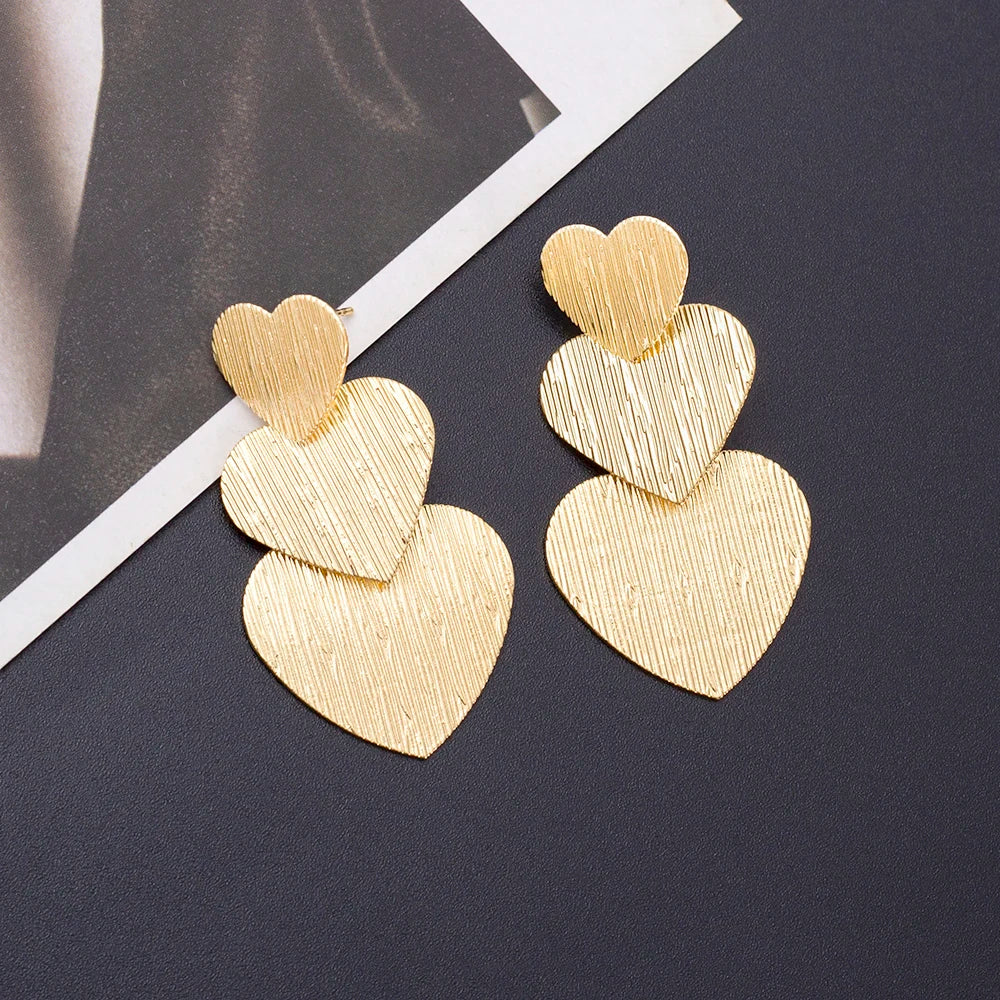 Amour™ Layered Heart Stud Earrings