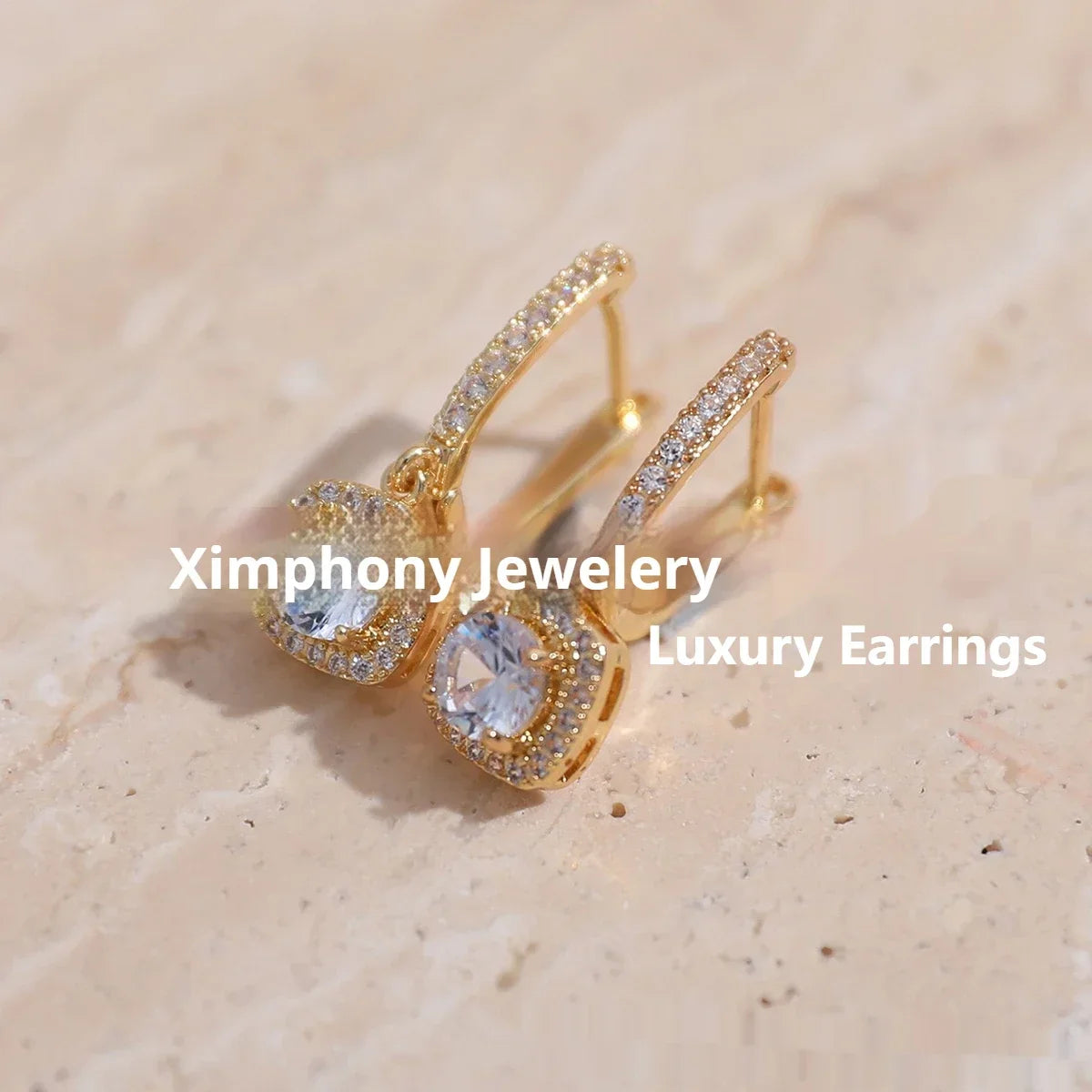 Luna™ 2CT Moissanite Hoop Drop Earrings | 925 Sterling Silver