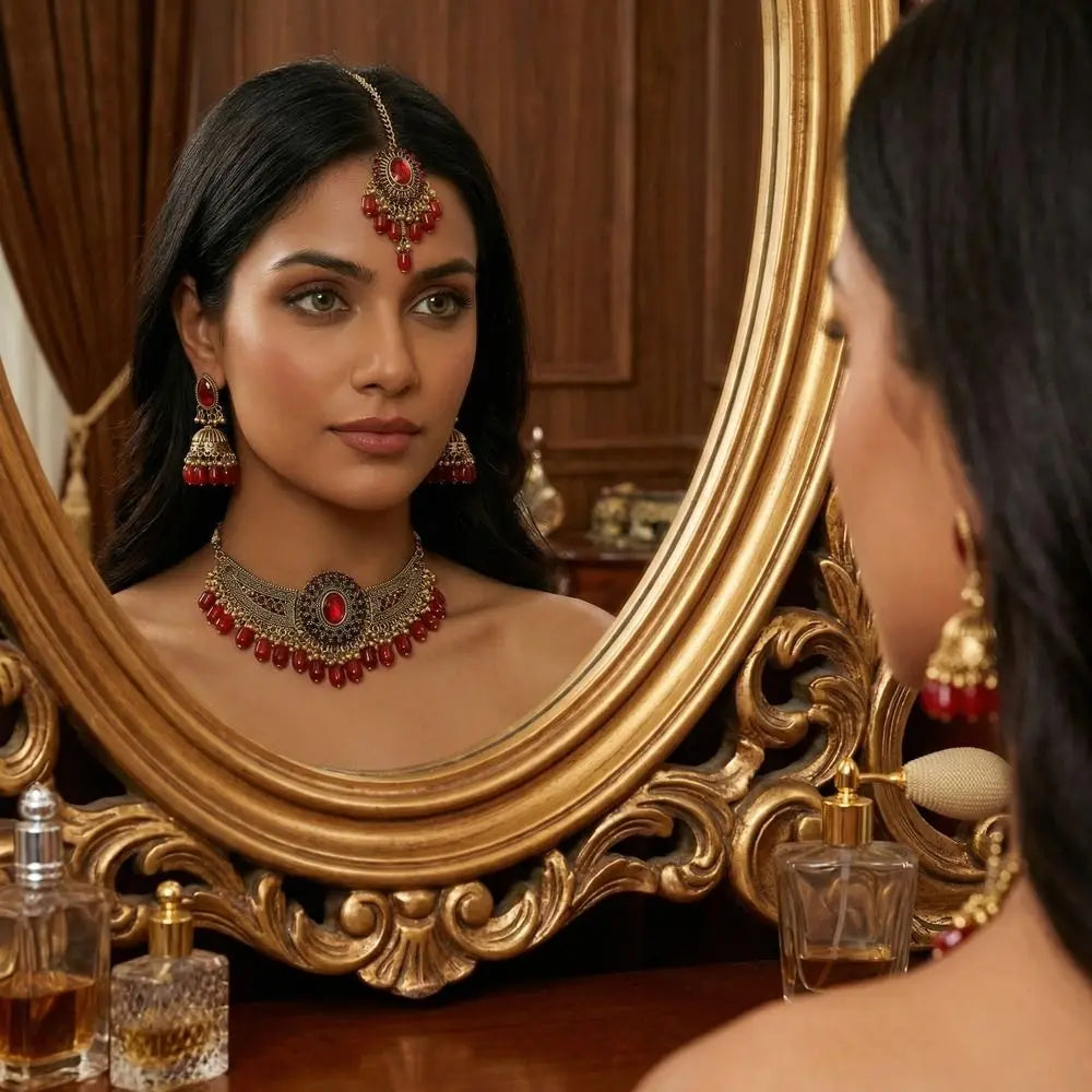 Royal Heritage Bridal Jewelry Set | Necklace & Earrings