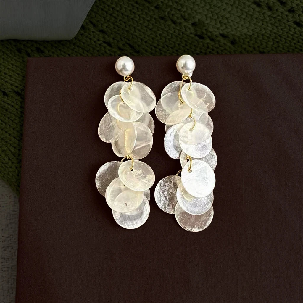 Ocean Pearl™ Cascading Shell Drop Earrings