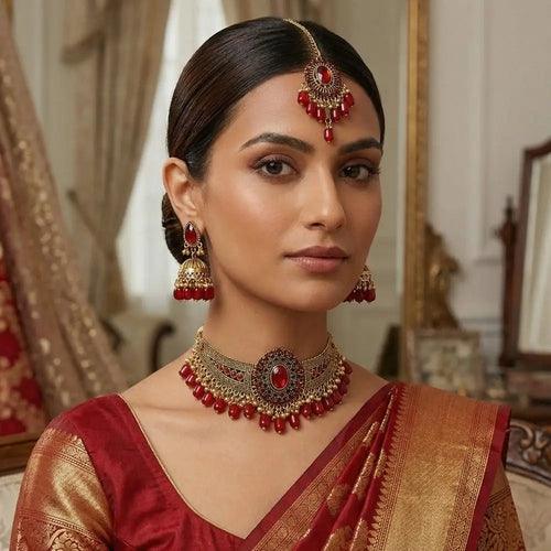 Alloy Tassel Wings Shaped Jewelry Sets Indian Style Shining Necklace Earrings Set Exquisite Tassel Necklace Wedding Party