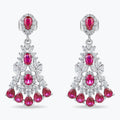 Ruby Royale™ Vintage Drop Earrings | 925 Sterling Silver