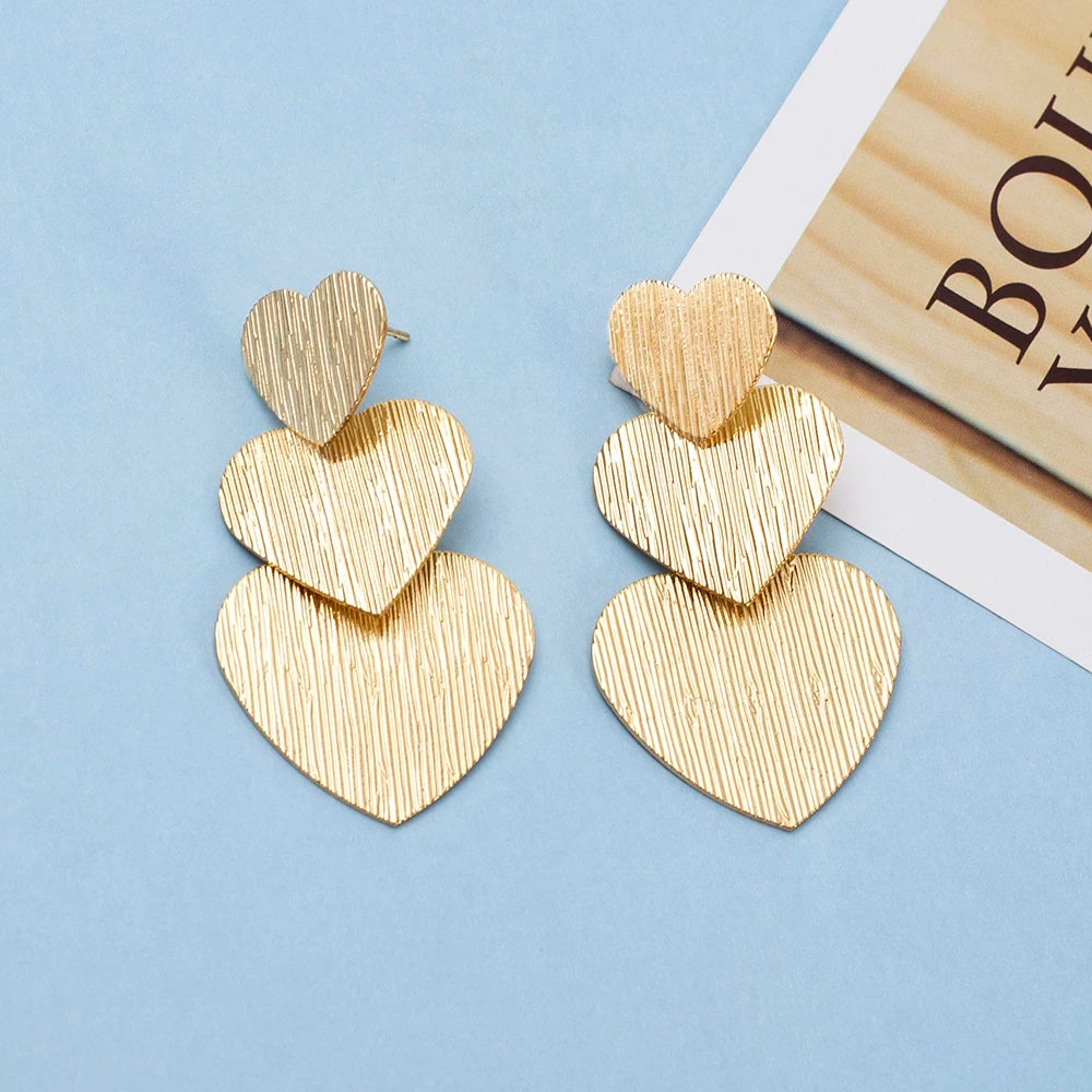 Amour™ Layered Heart Stud Earrings