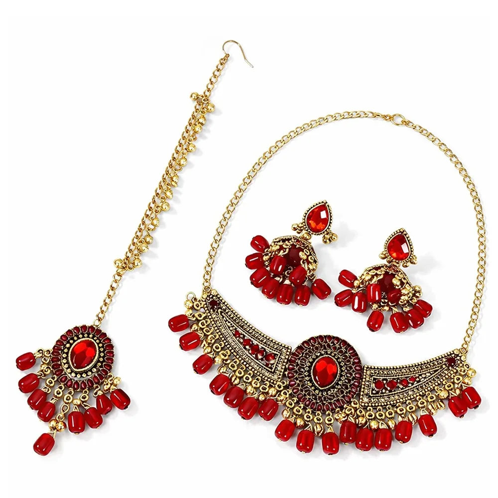 Royal Heritage Bridal Jewelry Set | Necklace & Earrings