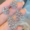 Celeste™ Vintage Moissanite Wedding Earrings | 925 Sterling Silver