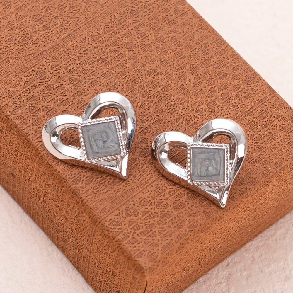 Amour™ Layered Heart Stud Earrings