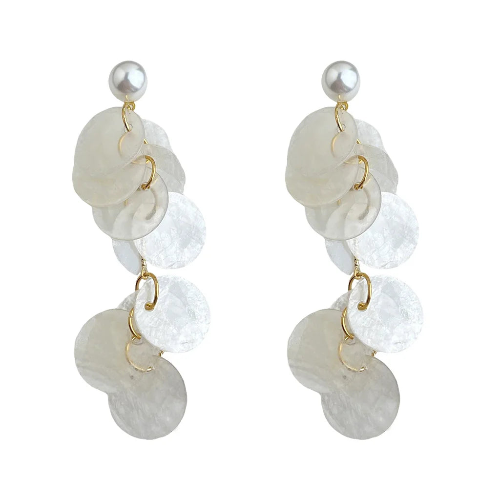 Ocean Pearl™ Cascading Shell Drop Earrings