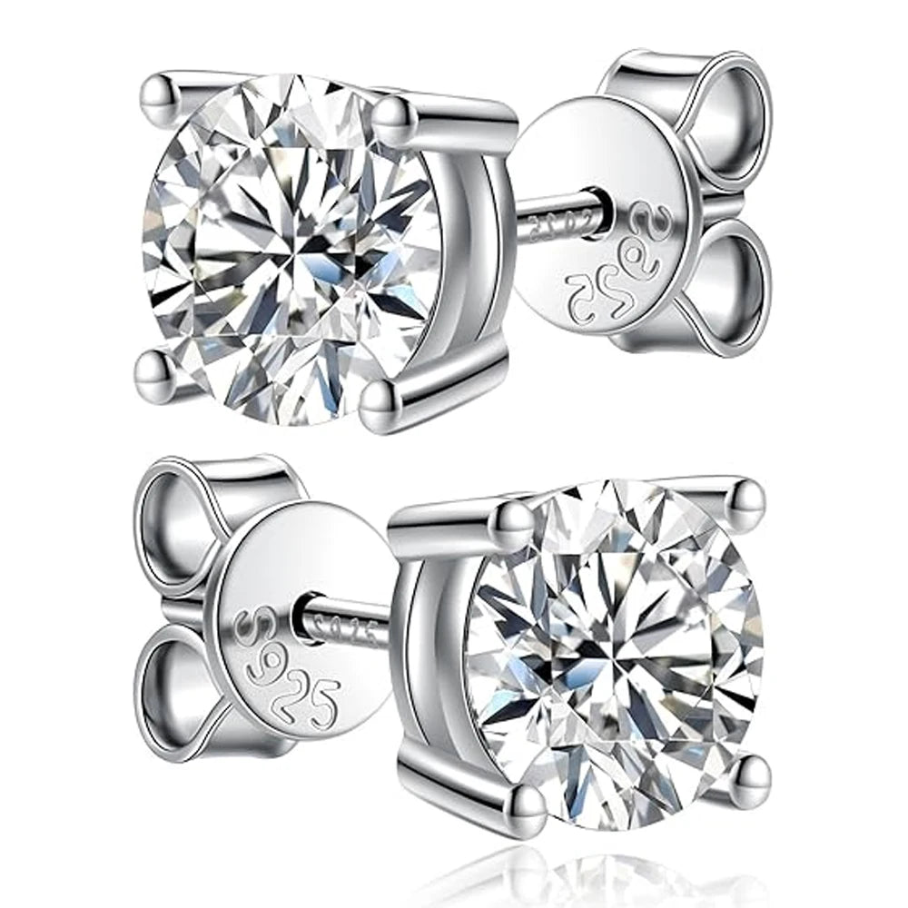 Radiance™ Moissanite Stud Earrings | 925 Sterling Silver