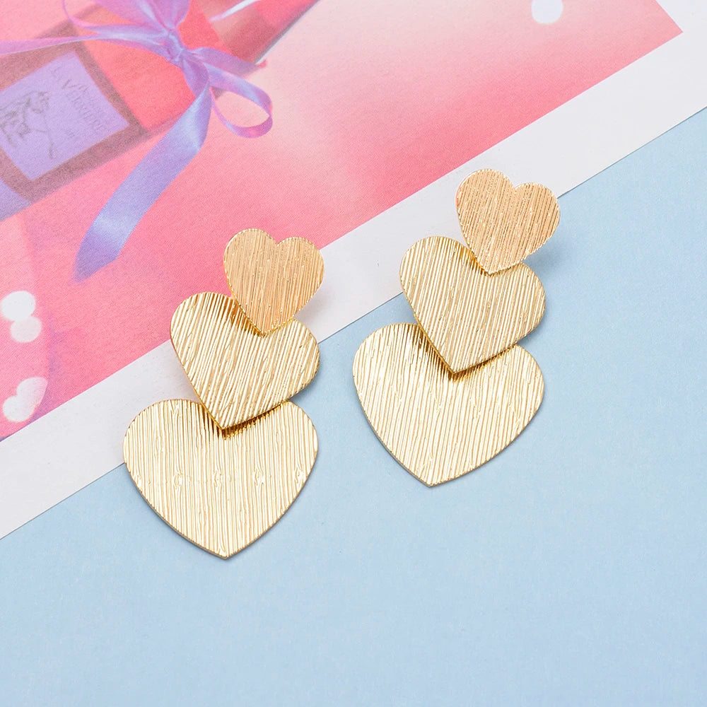 Amour™ Layered Heart Stud Earrings