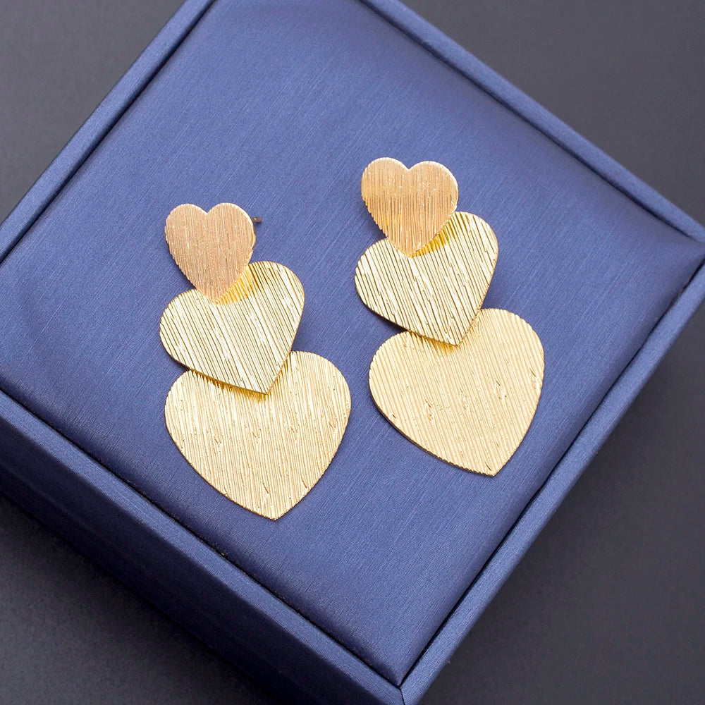 Amour™ Layered Heart Stud Earrings