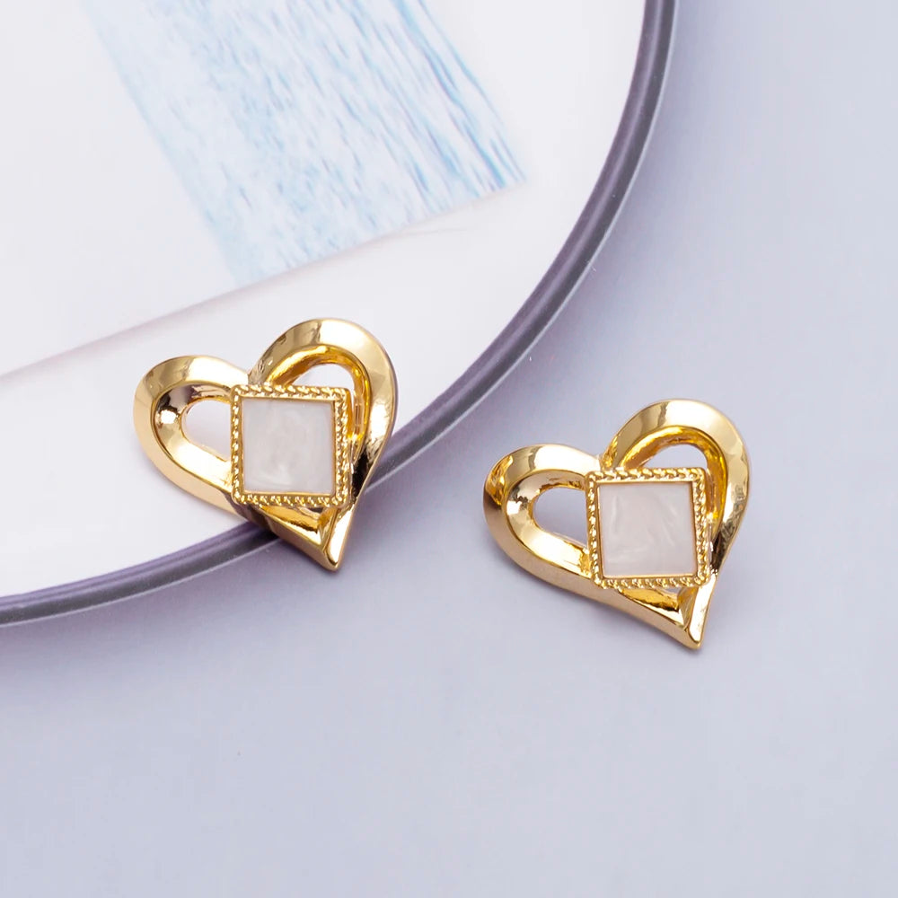 Amour™ Layered Heart Stud Earrings