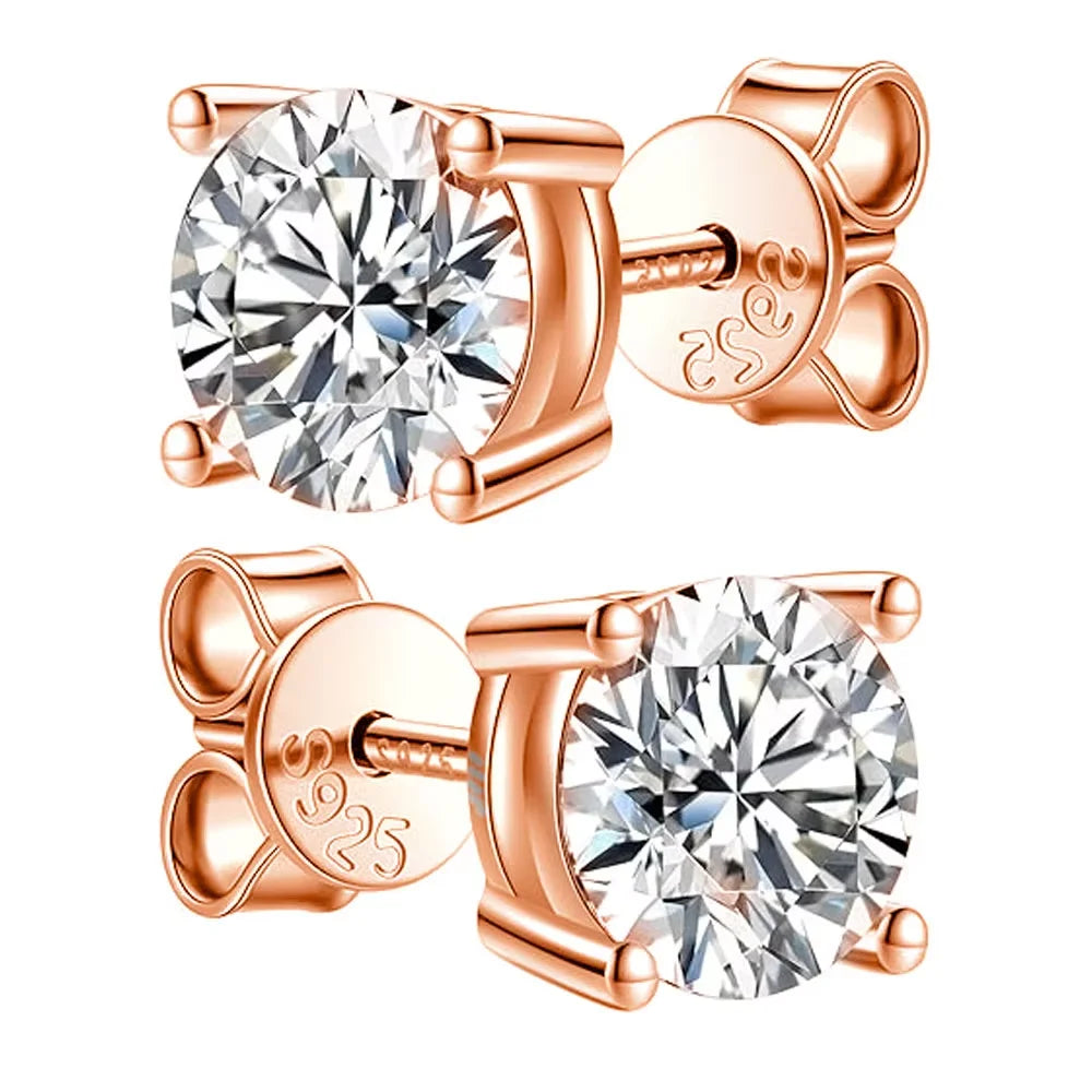 Radiance™ Moissanite Stud Earrings | 925 Sterling Silver