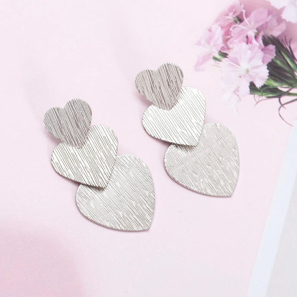 Amour™ Layered Heart Stud Earrings