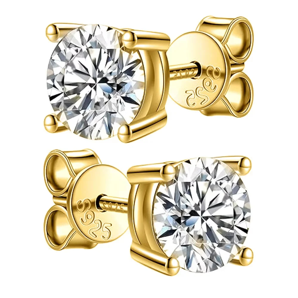 Radiance™ Moissanite Stud Earrings | 925 Sterling Silver
