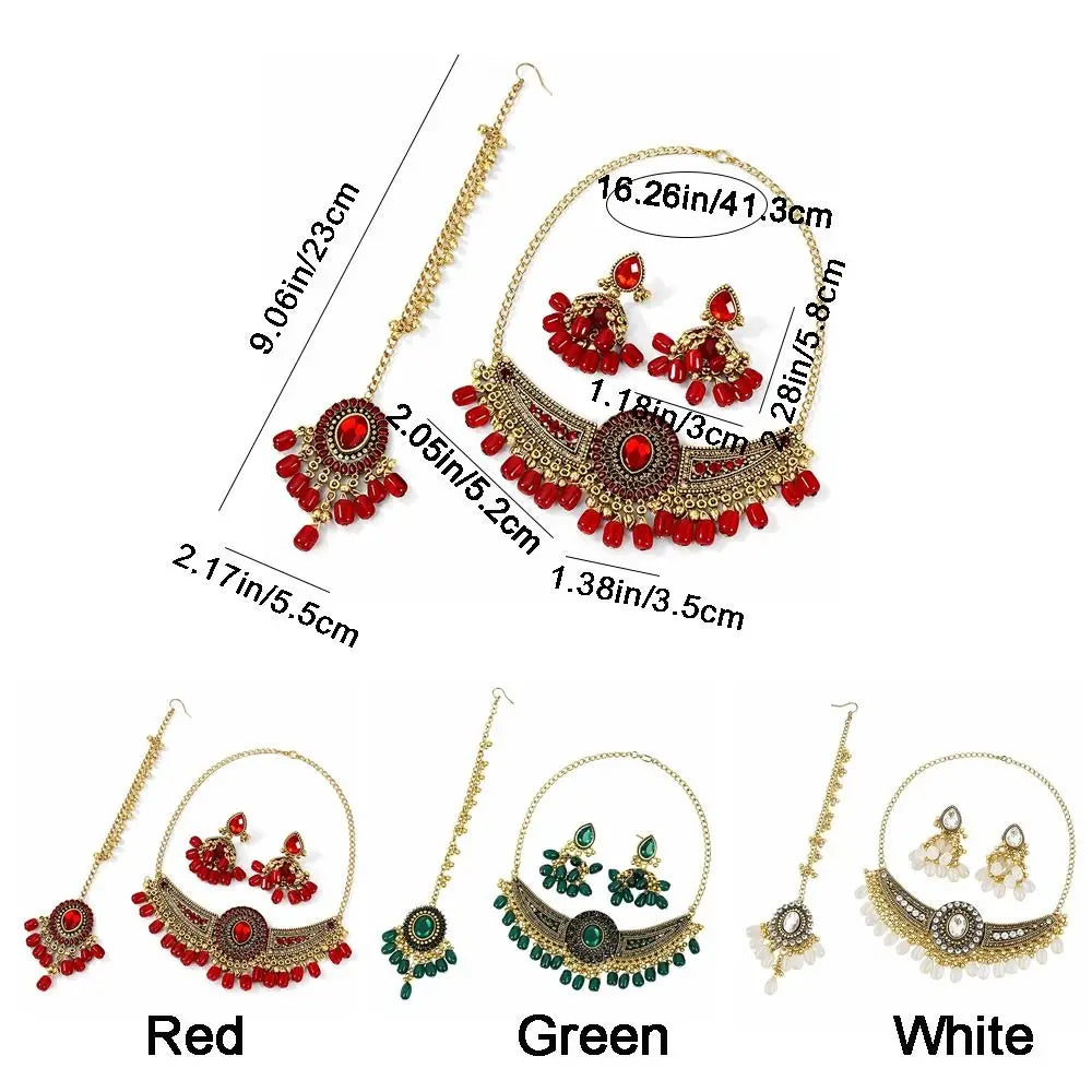 Royal Heritage Bridal Jewelry Set | Necklace & Earrings