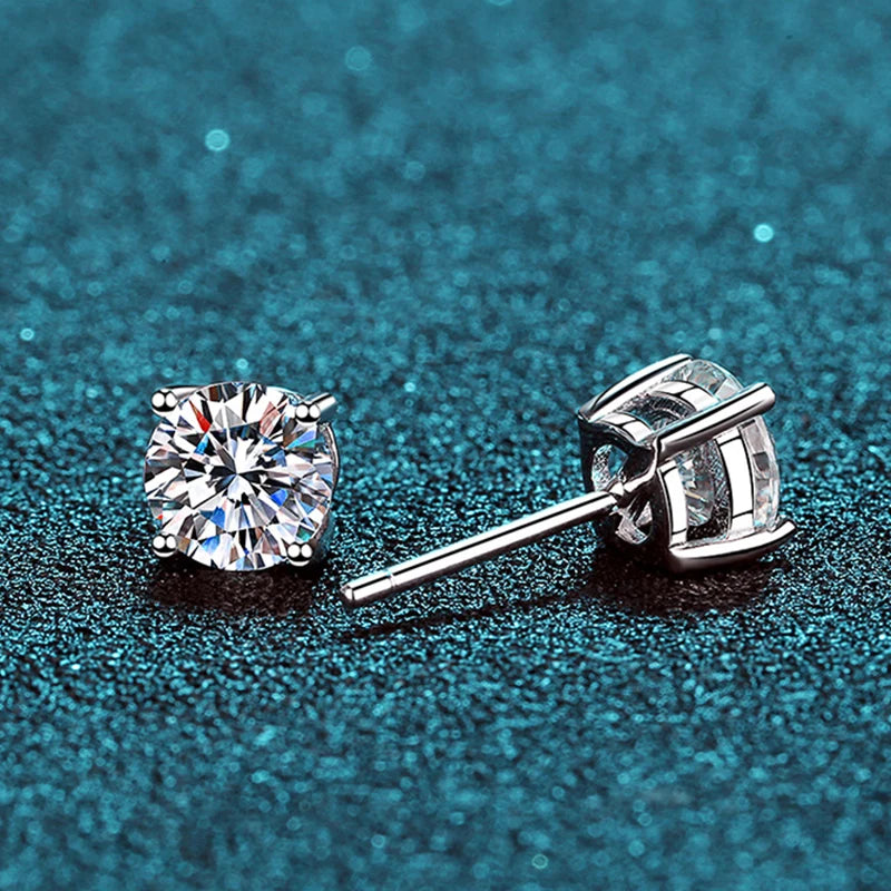 Radiance™ Moissanite Stud Earrings | 925 Sterling Silver